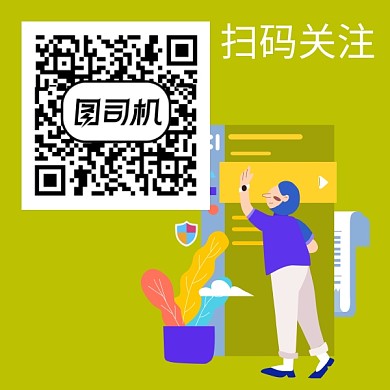 创意时尚插画二维码