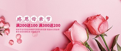 感恩母亲节促销活动微信公众号素材图片