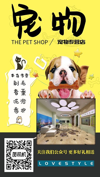 宠物专营店手机海报
