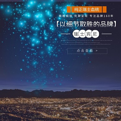 纯正瑞士宾尼淘宝直通车图片