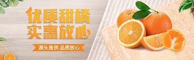 淘宝电商橙子橘子促销上新banner