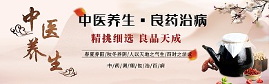 中医养生淘宝banner