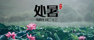 处暑夏季节气首图