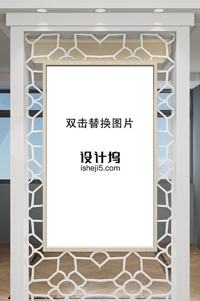 创意墙面海报贴图样机