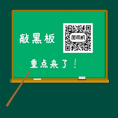 二维码黑板绿色卡通