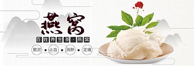 滋补养生燕窝海报banner