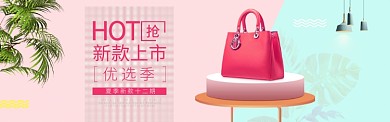 箱包女包手提包新品促销banner
