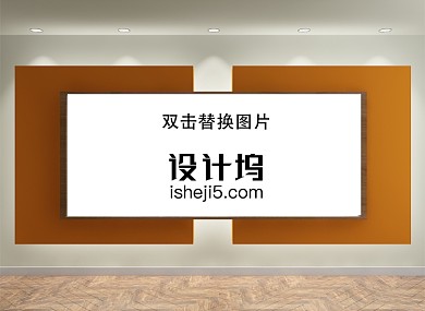 墙体灯箱广告海报样机