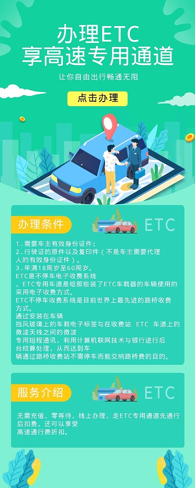 高速ETC卡办理海报