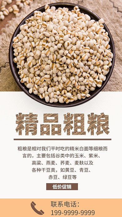 精品粗粮海报