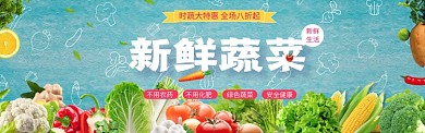 蔬菜水果类天猫淘宝电商banner