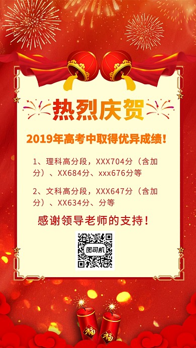 高考喜报海报