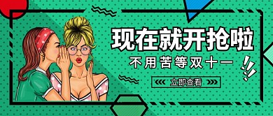 不用苦等双十一公众号首图