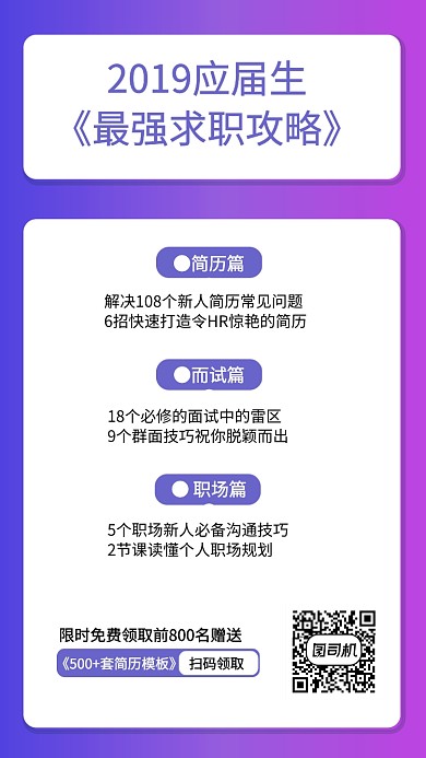 创意求职海报