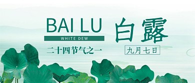 白露节气公众号首图