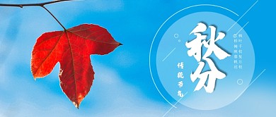 秋分传统节气公众号首图