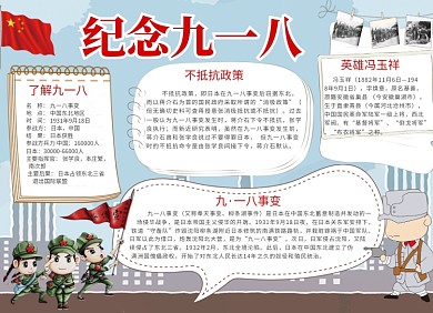 九一八纪念党建宣传小报