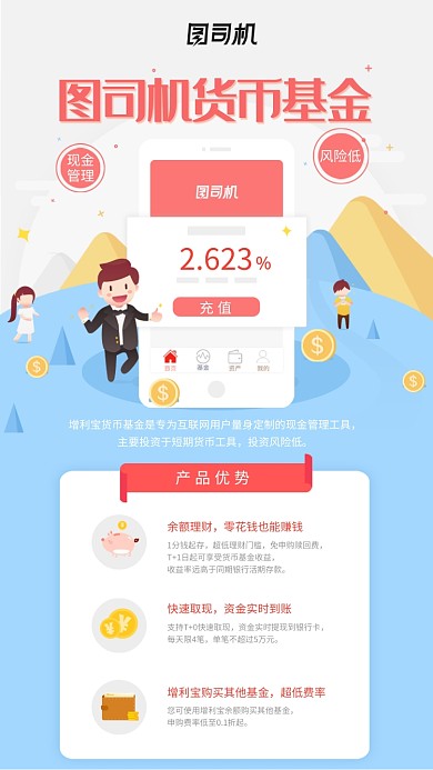 投资理财货币基金海报