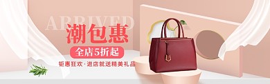 女包百搭简约海报模版