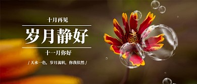 简约迎接十一月新媒体配图