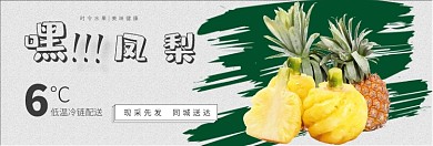 凤梨折扣促销淘宝banner