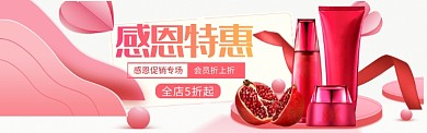 感恩节特惠海报banner