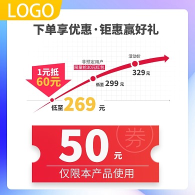 开学季大促淘宝天猫宝贝价格趋势主图直通车