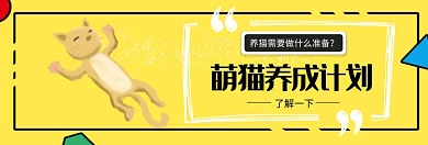 养猫必备用品淘宝banner
