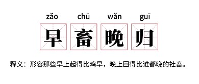 流行词语早畜晚归公众号首图
