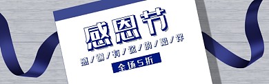 感恩节banner
