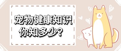 宠物健康常识首图