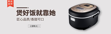 天猫淘宝电器电饭煲海报banner