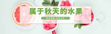 秋季水果banner