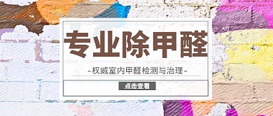 专业除甲醛公众号首图