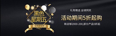 黑色星期五狂欢购优惠促销海报