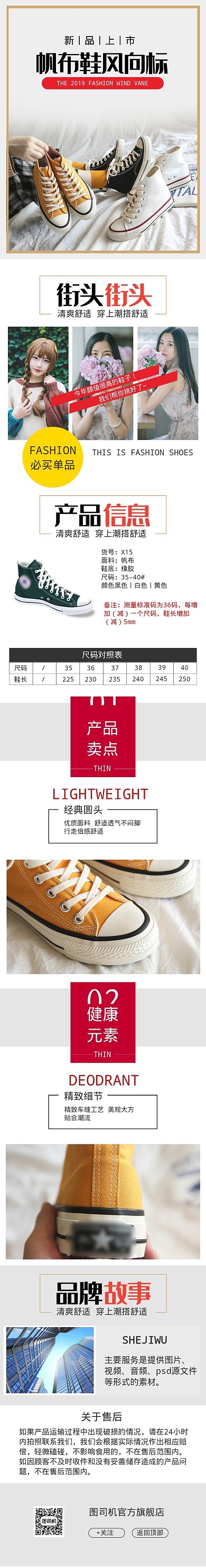 清新风格新款女装促销详情页