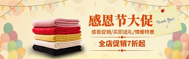 感恩节特惠海报banner