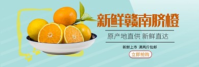 新鲜赣南脐橙淘宝banner