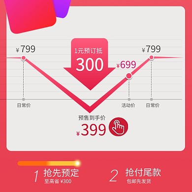 开学季大促淘宝天猫价格趋势主图直通车