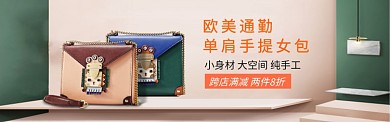 女包手提包单肩包时尚海报