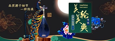 传统乐器淘宝电商banner图
