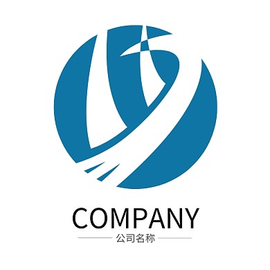 蓝色企业活动公司logo