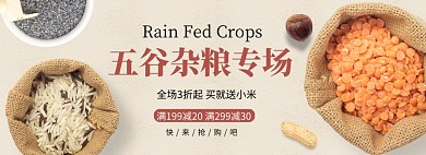 五谷杂粮专场banner