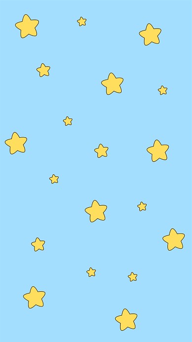 可爱星星晚安手机壁纸海报