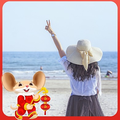 元旦春节鼠年微信头像淘宝直通车图片