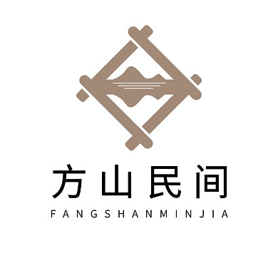 民宿游山玩水logo设计