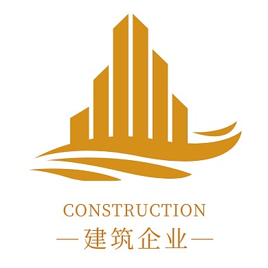 黄色建筑企业logo