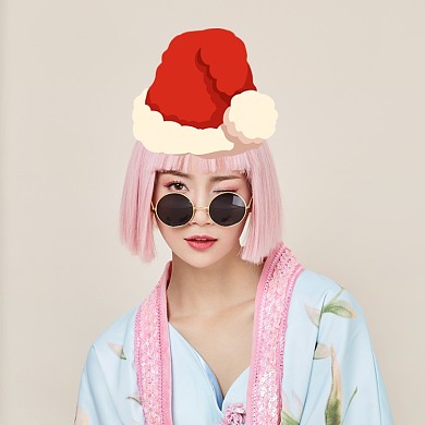 圣诞卡通微信朋友圈头像淘宝直通车图片