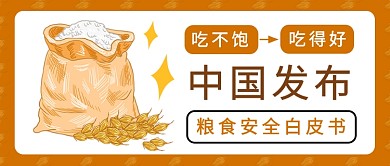中国发布粮食安全白皮书公众号首图