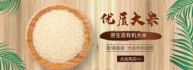 有机大米banner